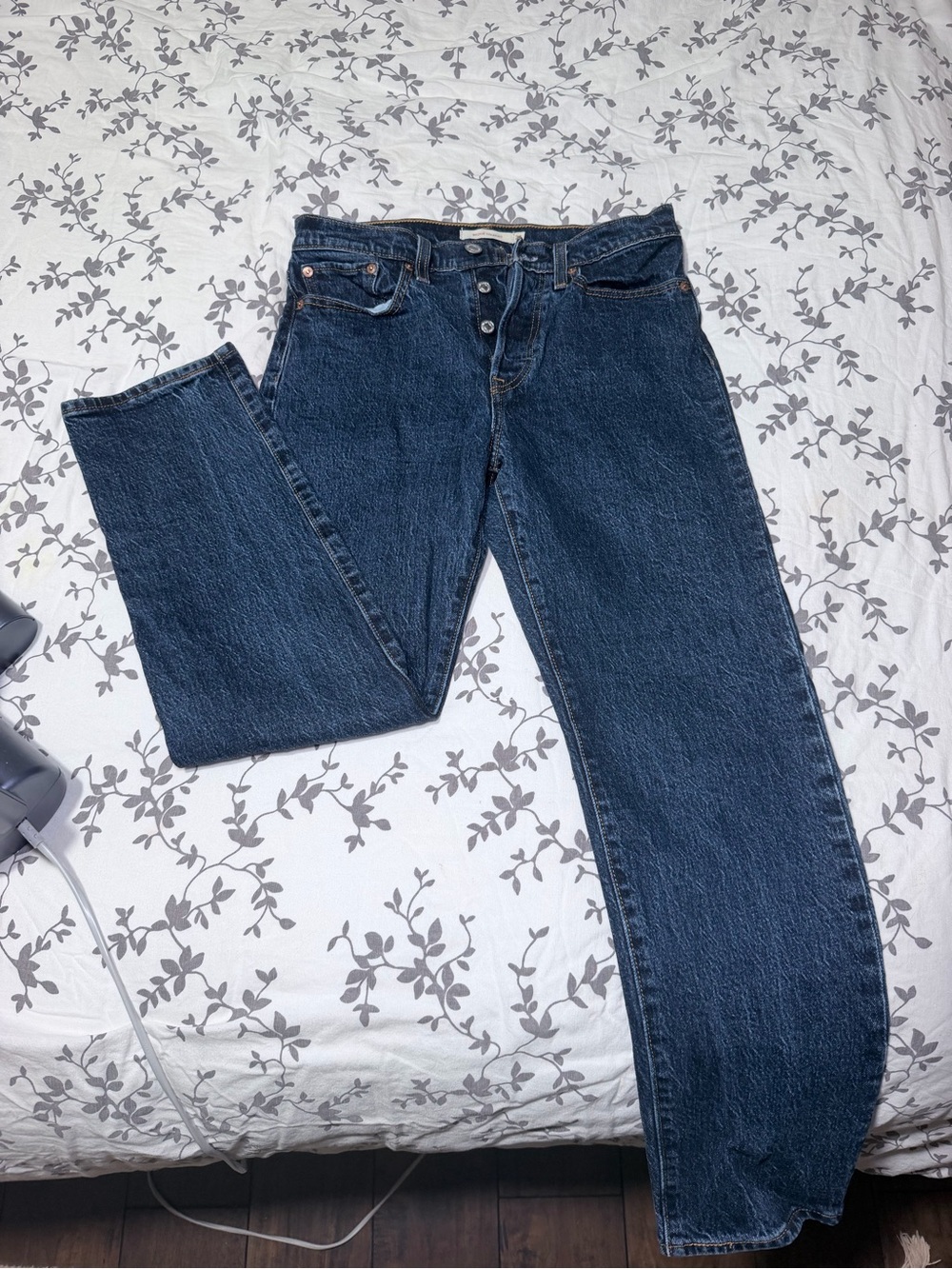 Levi’s Dark Blue High-Rise Straight Leg Women’s Jeans